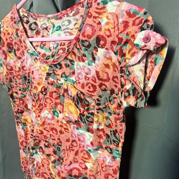 Colorful Patterned Women's Top - Picture 2 of 3
